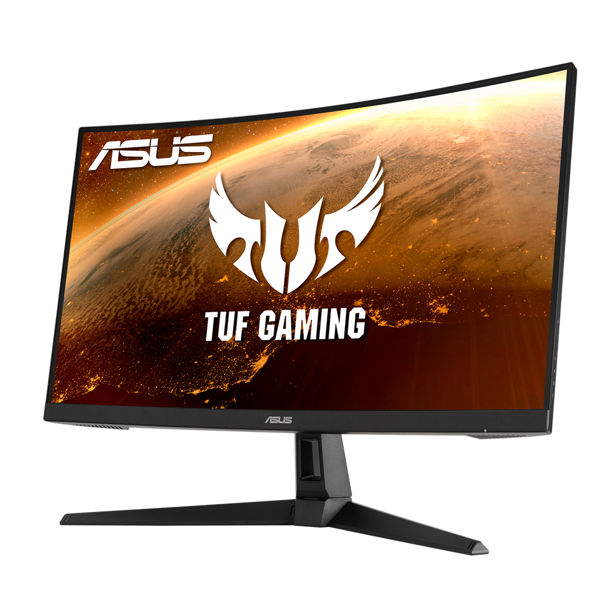 მონიტორი Asus TUF VG27WQ1B, 27", Curved Monitor, WQHD, LED, VA, HDMI, DP, Black