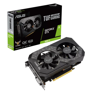 ვიდეო დაფა Asus 90YV0CT7-M0NA00 Gaming GeForce GTX1660 Ti EVO OC, 6GB, 192bit, HDMI, DP, Black