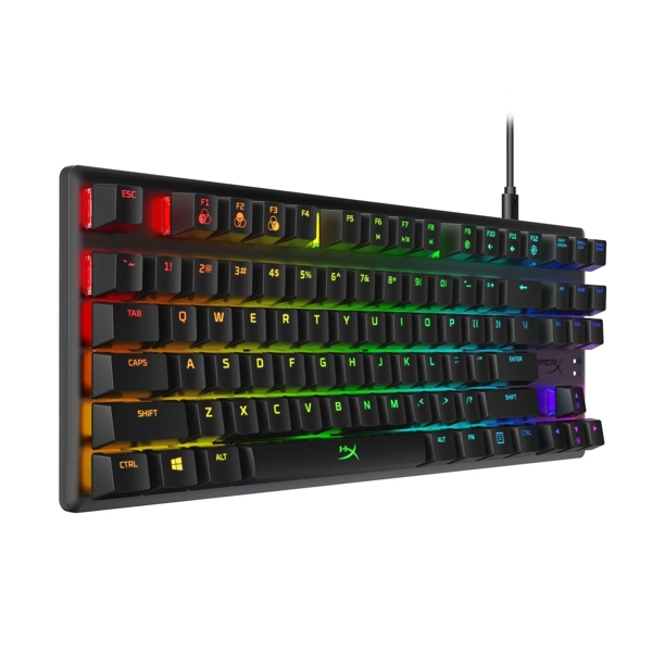 კლავიატურა HyperX 4P5P0AX#ACB Alloy Origins, Wired, RGB, USB, Gaming Keyboard, Black