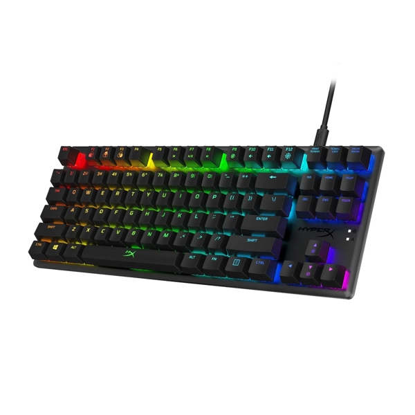 კლავიატურა HyperX 4P5P0AX#ACB Alloy Origins, Wired, RGB, USB, Gaming Keyboard, Black