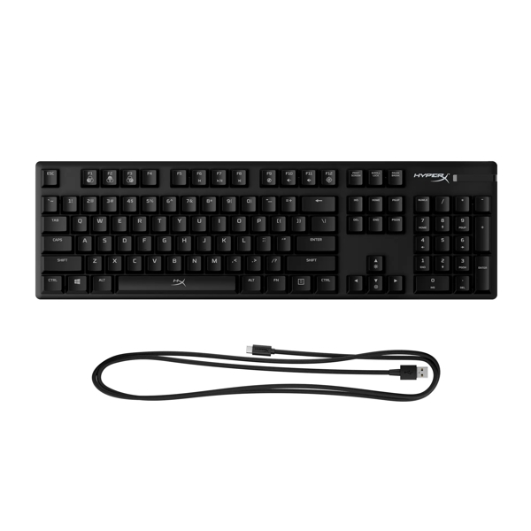 კლავიატურა HyperX 4P4F6AX#ACB Alloy Origins, Wired, RGB, USB, Gaming Keyboard, Black