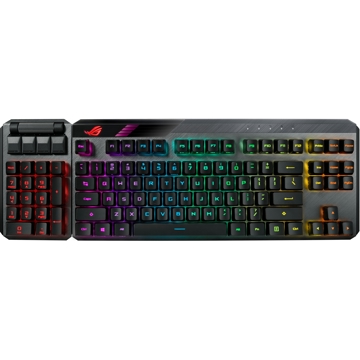 Asus 90MP01W0-BKRA00, Wireless, RGB, USB, Gaming Keyboard, Black