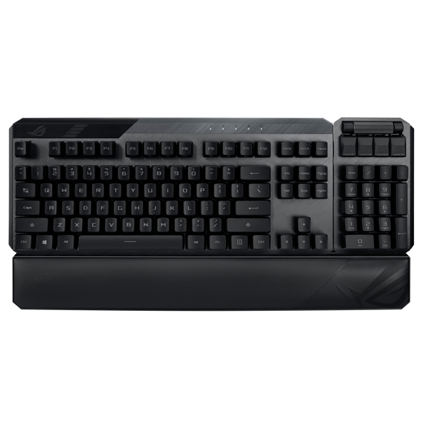 კლავიატურა Asus 90MP01W0-BKRA00, Wireless, RGB, USB, Gaming Keyboard, Black