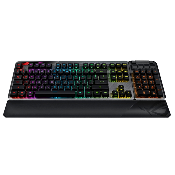 კლავიატურა Asus 90MP01W0-BKRA00, Wireless, RGB, USB, Gaming Keyboard, Black