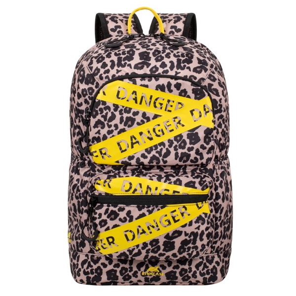 ნოუთბუქის ჩანთა Rivacase 5421, 14L, Backpack, Leopard