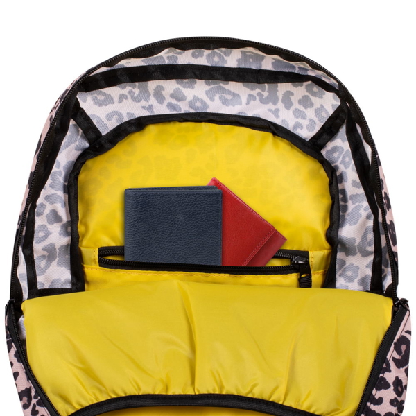 ნოუთბუქის ჩანთა Rivacase 5421, 14L, Backpack, Leopard