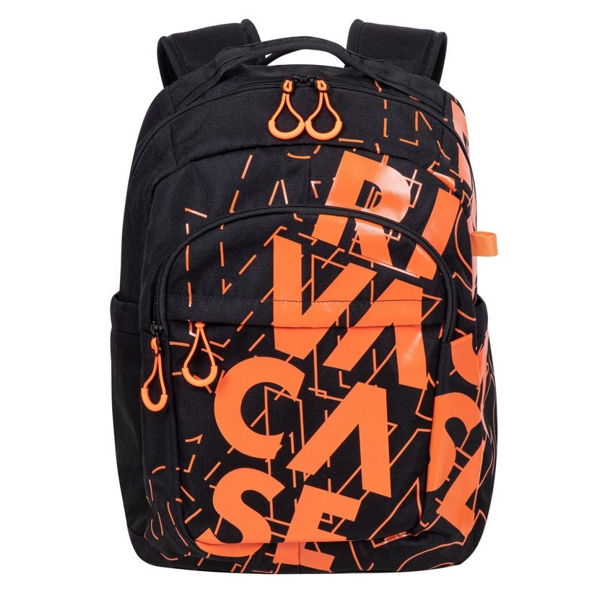 ნოუთბუქის ჩანთა Rivacase 5430, 30L, Backpack, Black/Orange