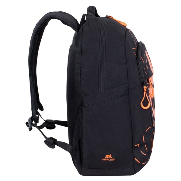 ნოუთბუქის ჩანთა Rivacase 5430, 30L, Backpack, Black/Orange