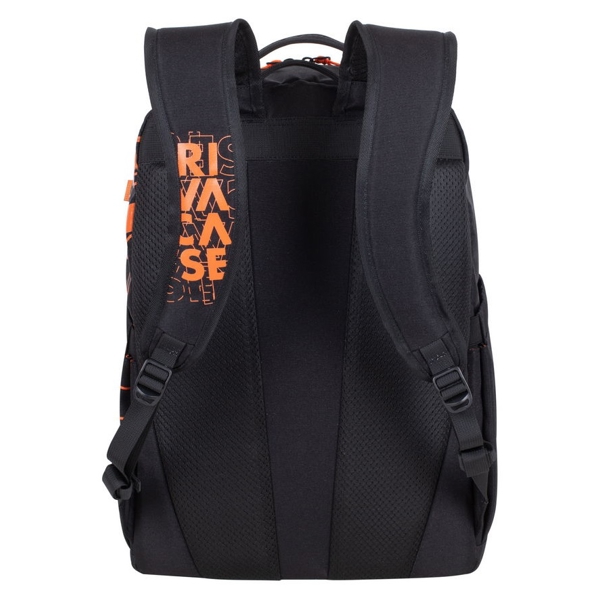 ნოუთბუქის ჩანთა Rivacase 5430, 30L, Backpack, Black/Orange