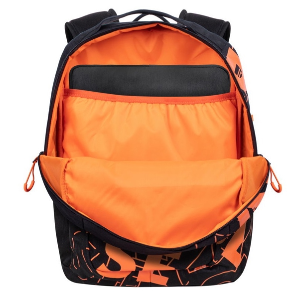 ნოუთბუქის ჩანთა Rivacase 5430, 30L, Backpack, Black/Orange