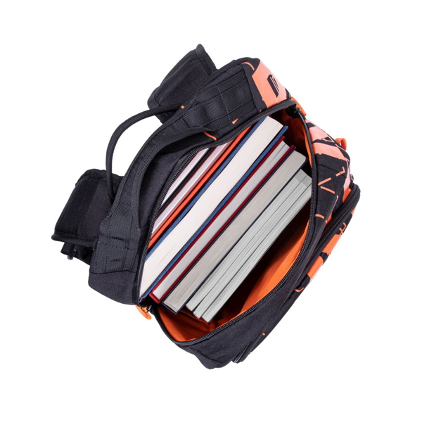 ნოუთბუქის ჩანთა Rivacase 5430, 30L, Backpack, Black/Orange