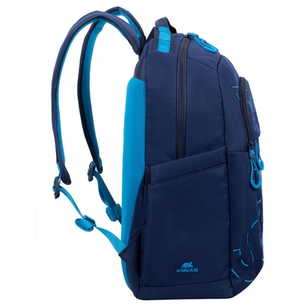 ნოუთბუქის ჩანთა Rivacase 5430, 30L, Backpack, Blue/Light Blue