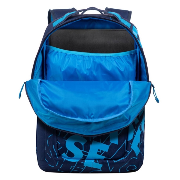 ნოუთბუქის ჩანთა Rivacase 5430, 30L, Backpack, Blue/Light Blue