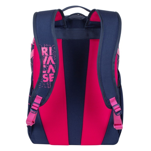 ნოუთბუქის ჩანთა Rivacase 5430, 30L, Backpack, Blue/Pink