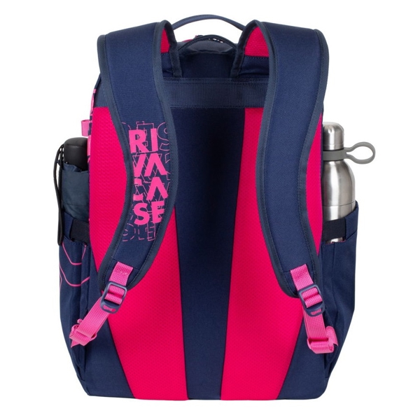 ნოუთბუქის ჩანთა Rivacase 5430, 30L, Backpack, Blue/Pink