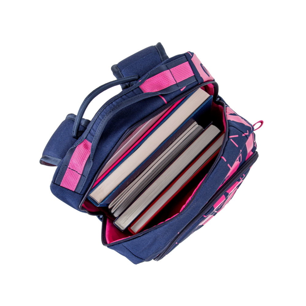 ნოუთბუქის ჩანთა Rivacase 5430, 30L, Backpack, Blue/Pink