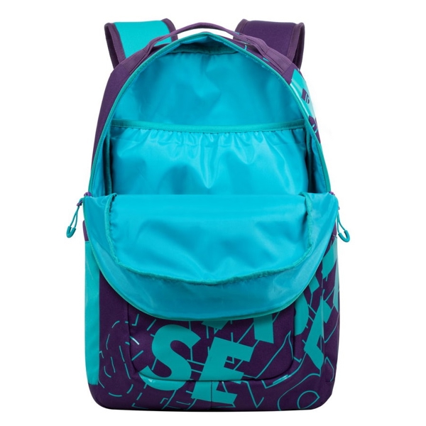 ნოუთბუქის ჩანთა Rivacase 5430, 30L, backpack, Violet/Aqua