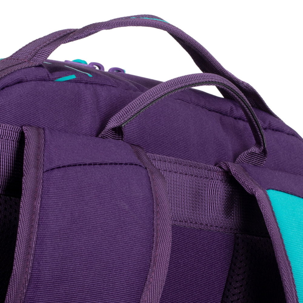 ნოუთბუქის ჩანთა Rivacase 5430, 30L, backpack, Violet/Aqua