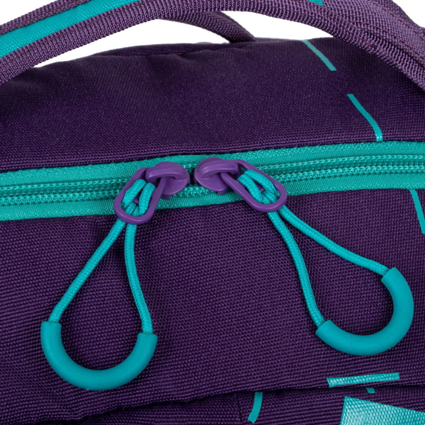 ნოუთბუქის ჩანთა Rivacase 5430, 30L, backpack, Violet/Aqua