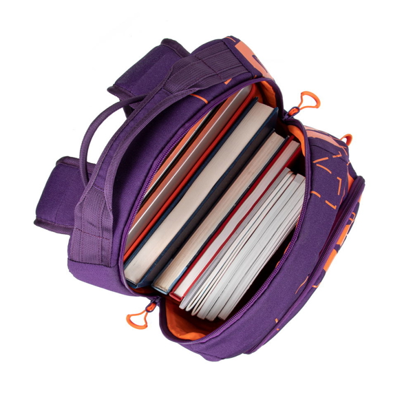 ნოუთბუქის ჩანთა Rivacase 5430, 30L, Backpack, Violet/Orange