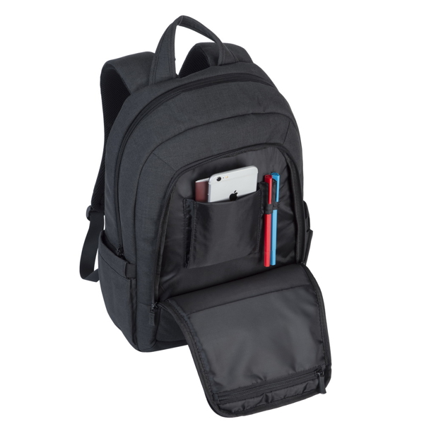 ნოუთბუქის ჩანთა Rivacase 7560, 15,6", Backpack, Black