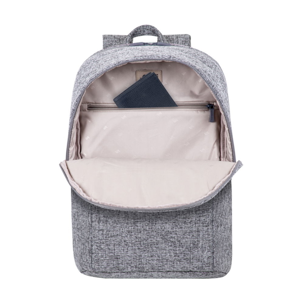 ნოუთბუქის ჩანთა Rivacase 7962, 15,6", Backpack, Light Grey