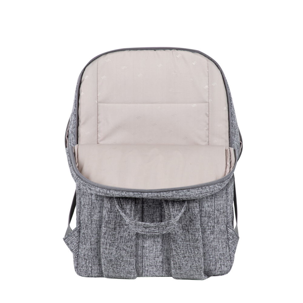 ნოუთბუქის ჩანთა Rivacase 7962, 15,6", Backpack, Light Grey