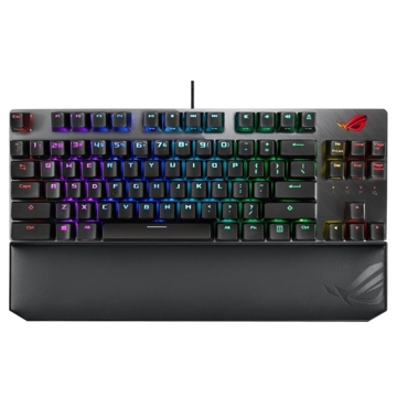 კლავიატურა Asus 90MP00N6-BKUA00, Wired, RGB, USB, Gaming Keyboard, Black