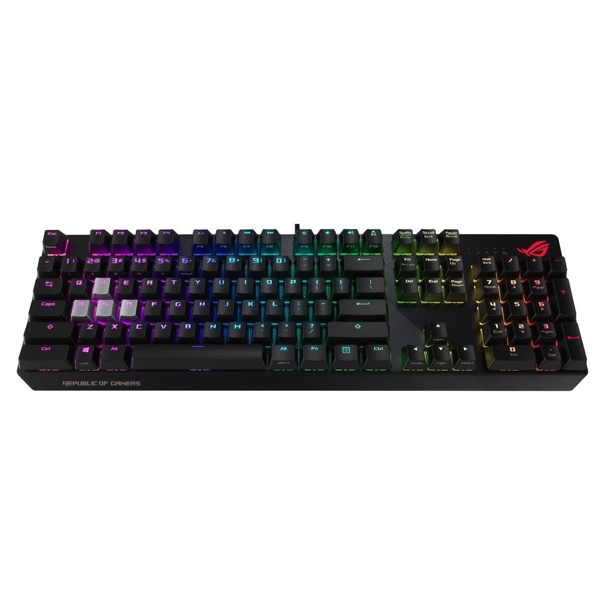 კლავიატურა Asus 90MP0180-B0UA00, Wired, RGB, USB, Gaming Keyboard, Black