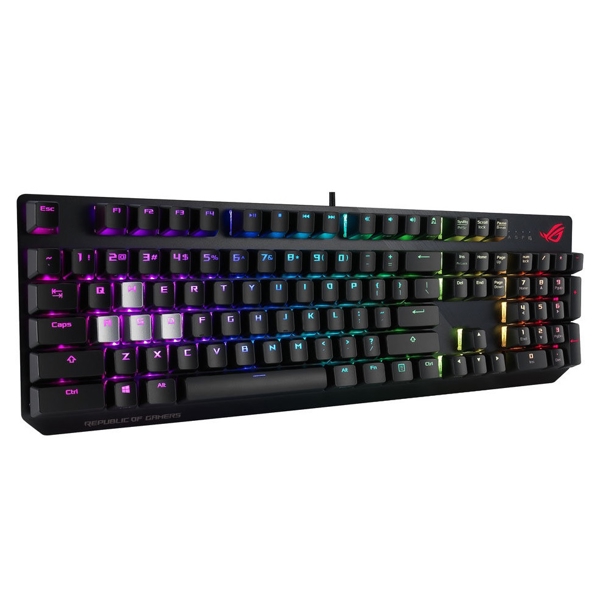 Asus 90MP0180-B0UA00, Wired, RGB, USB, Gaming Keyboard, Black