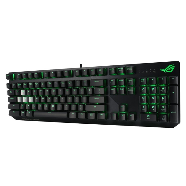 კლავიატურა Asus 90MP0180-B0UA00, Wired, RGB, USB, Gaming Keyboard, Black