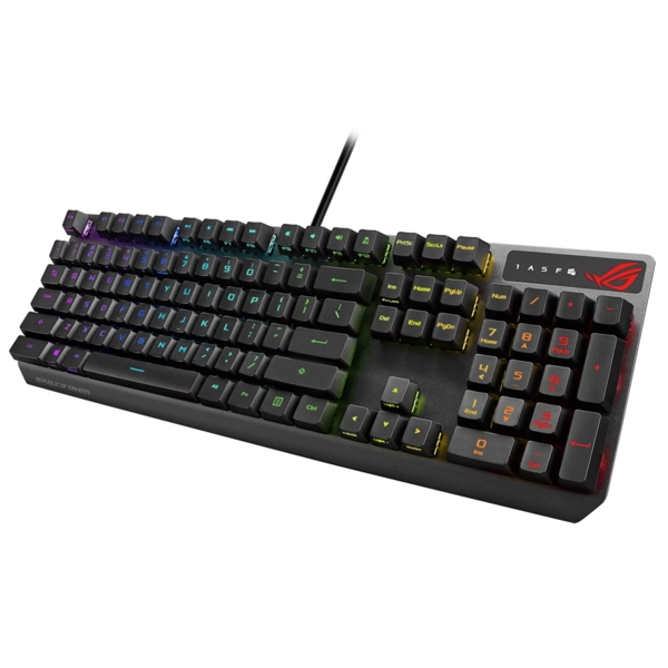 Asus 90MP0240-BKUA00, Wired, RGB, USB, Gaming Keyboard, Black