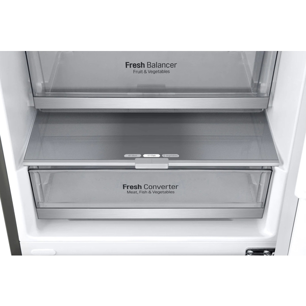 მაცივარი LG GBB72PZUGN, 384L, No Frost, Refrigerator, Silver