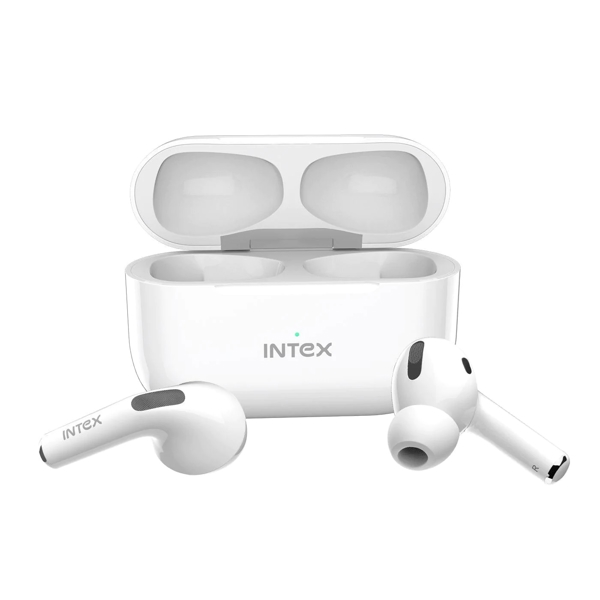 Intex 3993 Air Studs Alpha, Wireless Earbuds, Bluetooth, IPX5, White