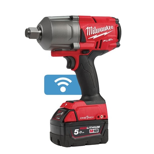 ქანჩსახრახნი Milwaukee M18ONEFHIWF34-502X, 19V, 5.0Ah, 1800Rpm, Red