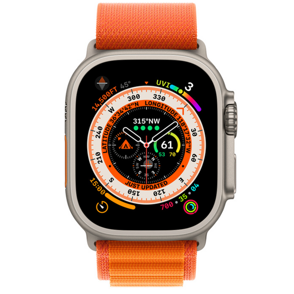 სმარტ საათი Apple MQFL3RB/A Watch Ultra GPS + Cellular, 1.92", Waterproof, Bluetooth, Wi-Fi, NFC, Smart Watch, Titanium