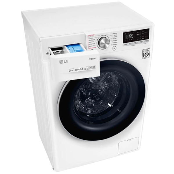 LG F-2V7GW1W, 8.5Kg, A, 1200Rpm, 70Db, Washing Machine, White