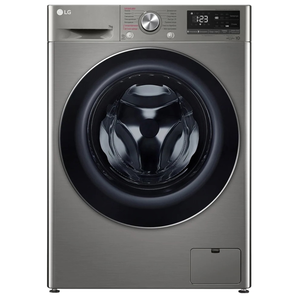 სარეცხი მანქანა LG F-2V5HS2S, 7Kg, A, 1200Rpm, 74Db, Washing Machine, Grey