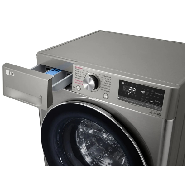 სარეცხი მანქანა LG F-2V5HS2S, 7Kg, A, 1200Rpm, 74Db, Washing Machine, Grey