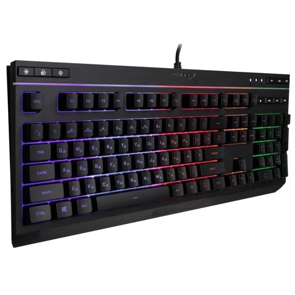 კლავიატურა HyperX 4P4F5AX#ACB, Wired, RGB, USB, Gaming Keyboard, Black