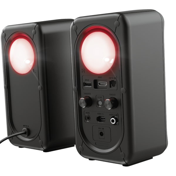 დინამიკი Trust GXT635, 2.1 Speakers with Subwoofer, 100-240V/80W, Bluetooth, USB, Black