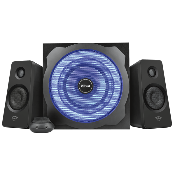 დინამიკი Trust GXT628, 2.1 Speakers with Subwoofer, 100-240V/120W, 3.5mm, Black