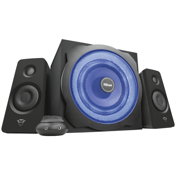 დინამიკი Trust GXT628, 2.1 Speakers with Subwoofer, 100-240V/120W, 3.5mm, Black