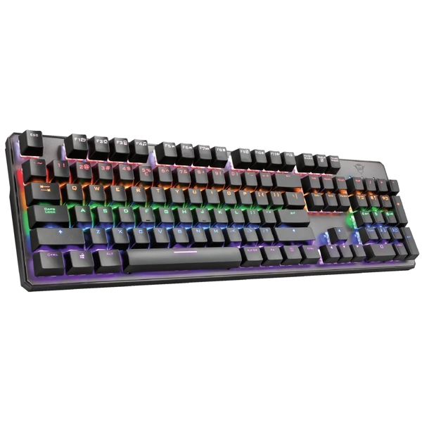 კლავიატურა Trust GXT865, Wired, RGB, USB, Gaming Keyboard, Black