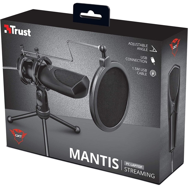 მიკროფონი Trust GXT232, Streaming Microphone, USB, Black