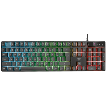 კლავიატურა Trust GXT835, Wired, RGB, USB, Gaming Keyboard, Black