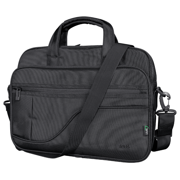 ნოუთბუქის ჩანთა Trust 24282 Eco, 16", Laptop Bag, Black