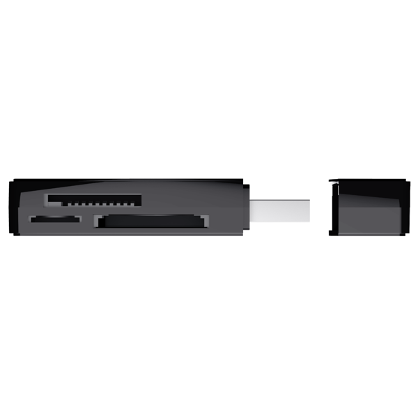 Trust Nanga USB-A to M2 / SD Card Reader, Black