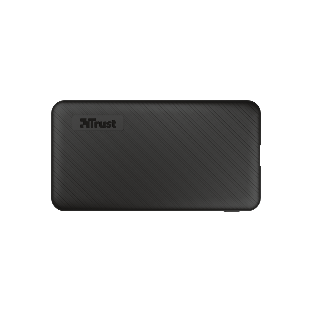 პორტატული დამტენი Trust 24679 Primo, 5000mAh, Micro USB, Type-C, USB-A, Power Bank, Black