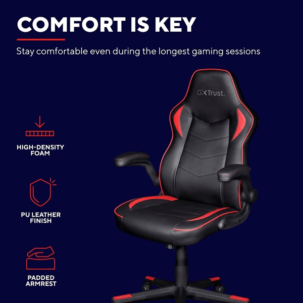 გეიმერული სავარძელი Trust GXT 704 Ravy, Gaming Chair, Black